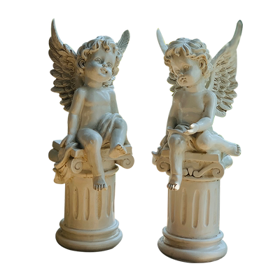 法式风小天使西洋家居客厅罗马柱