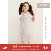 春夏女童网纱连衣裙小礼服背心裙 erdosKIDS鄂尔多斯童装