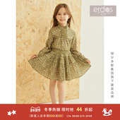 鄂尔多斯童装 女童liberty印花纯棉半身裙