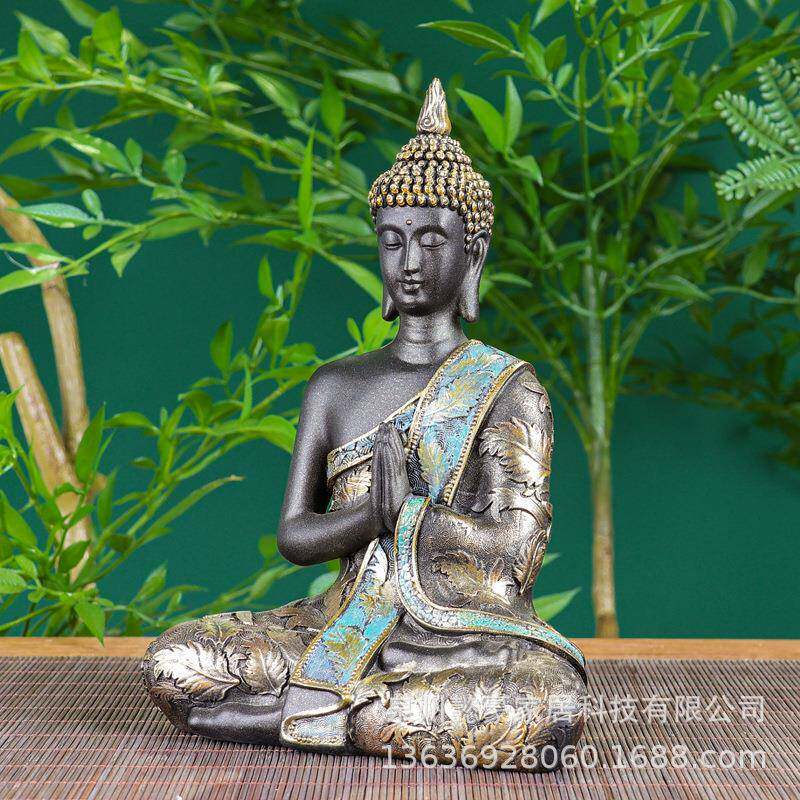东南亚装饰摆件佛像泰式禅意家居会所酒柜玄关餐厅工艺品前台摆设