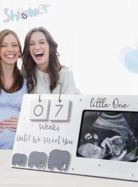 新生儿出生里程碑拍照纪念木质相框卧室客厅摆件相框 宝宝成长纪