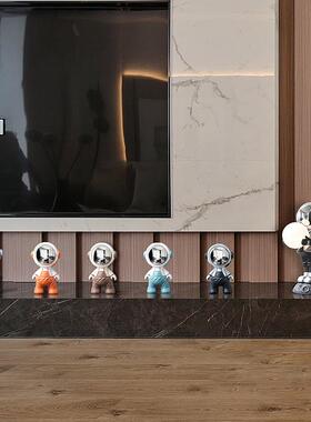 创意卡通公仔太空人摆件轻奢软装饰品玄关客厅电视柜酒柜乔迁