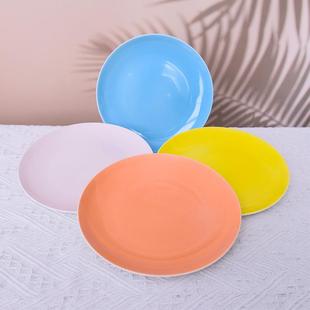 陶瓷牛排盘子家用8寸浅盘创意色釉伴手礼广告骨瓷盘