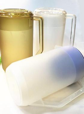 嘉宝磨砂透明茶色PC亚克力冷水壶5L3.5L2.4LPP大容量扎壶
