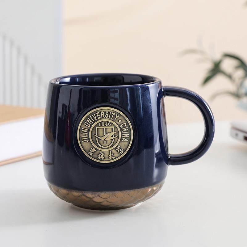 北京大学铜章马克杯清华陶瓷杯北大咖啡杯可定礼盒伴手礼