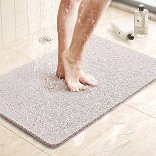 PVC丝圈浴缸垫厕所浴室防滑垫洗澡脚垫发泡地垫