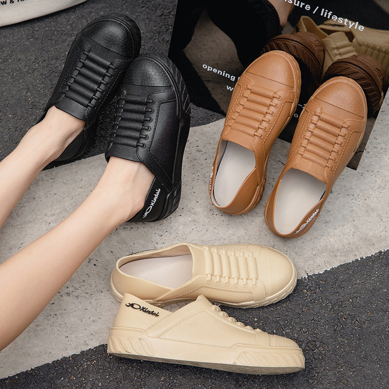 新款时尚学生雨鞋女款短筒雨靴防滑耐磨低帮防水鞋浅口轻便胶鞋女