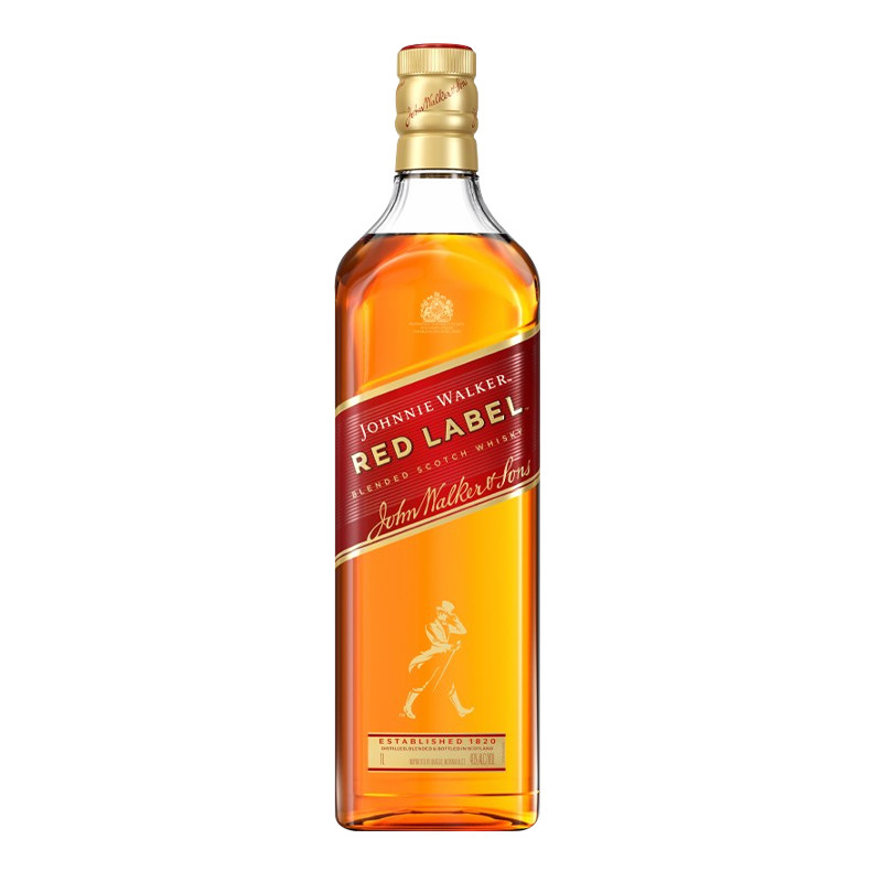 直播 Johnnie Walker尊尼获加红牌1000ML苏格兰威士忌进口洋酒