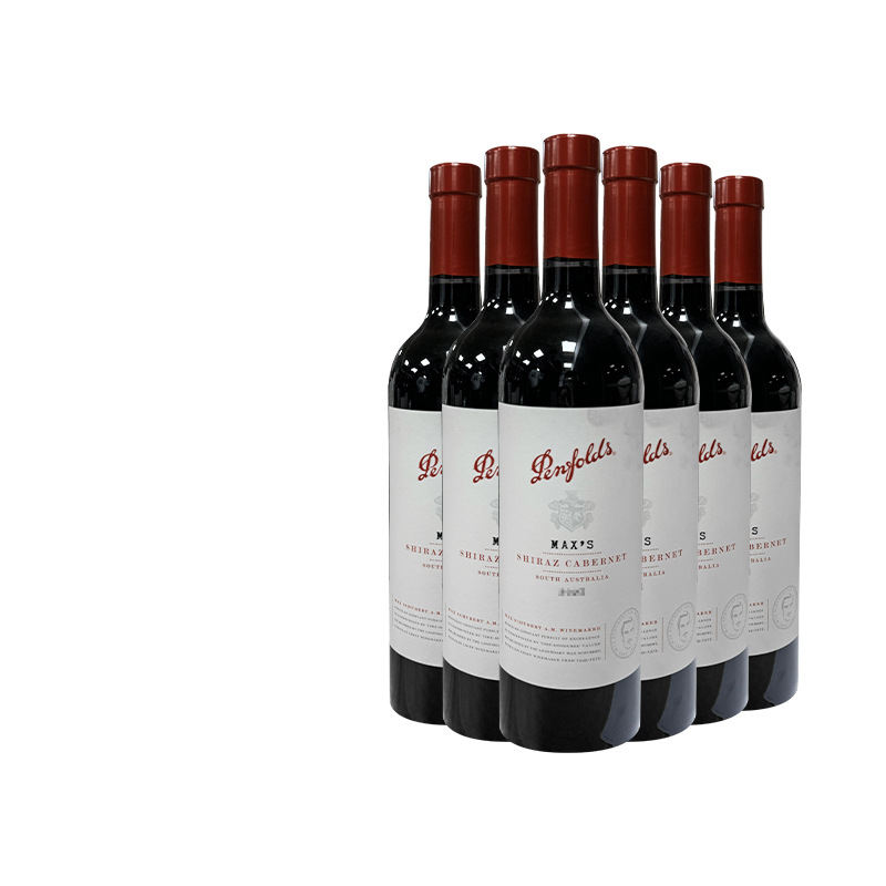 Penfolds Max'S奔富麦克斯*6瓶装干红葡萄酒澳洲原瓶进口正品红酒