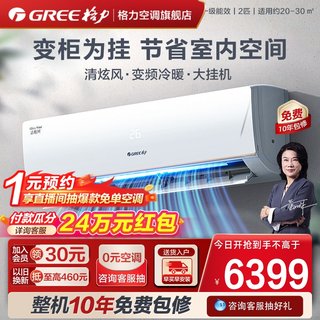 【Gree/格力官方】一级变频2匹家用空调大挂机冷暖两用智能清炫风