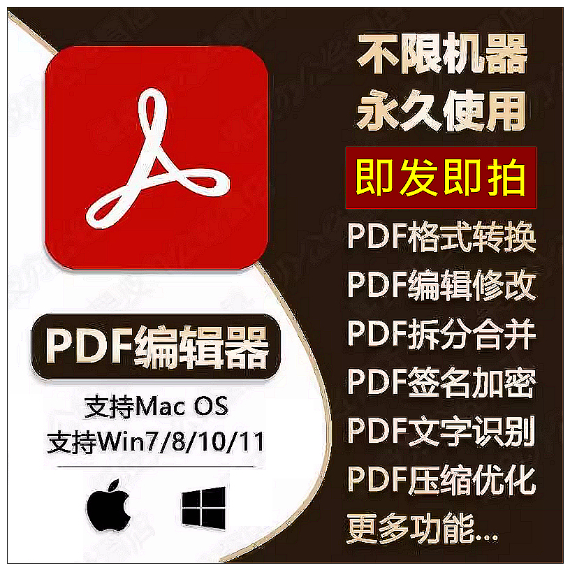 pdf编辑器转word软件修改合并拆分转换器格式转成除去水印工具ppt