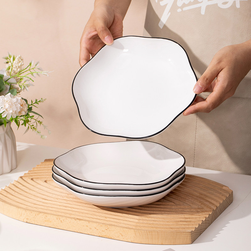 北欧创意碗家用2025新款饭碗汤碗陶瓷餐具盘子餐盘沙拉碗碗碟套装,餐饮具,碗,淘宝优惠券,粉丝福利购,淘宝优惠卷