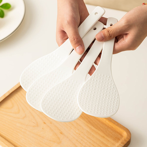 纯白调羹家用盛饭勺耐高温