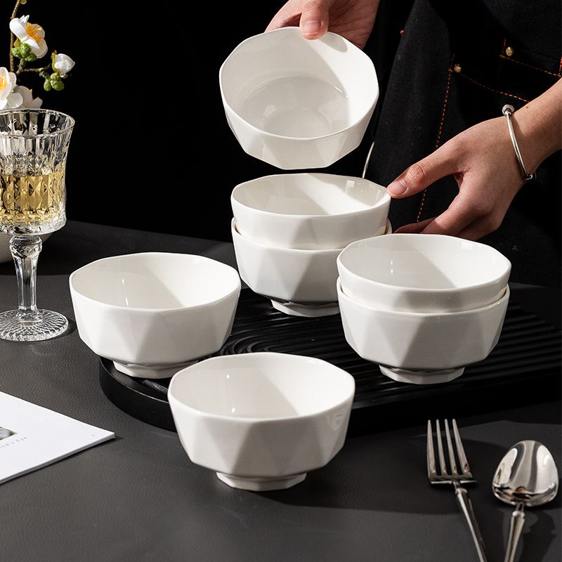 加厚耐用易端拿米饭碗