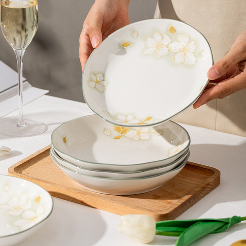 四机可进家用陶瓷餐盘饭盘