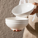 好看 陶瓷餐盘深口菜碟子炒菜专用汤盘创意餐具 盘子菜盘家用个性