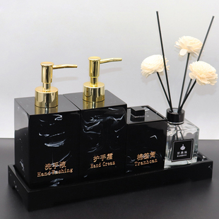 创意高档酒店洗手液瓶皂液器沐浴露空瓶家用洗发水乳液分装 按压瓶