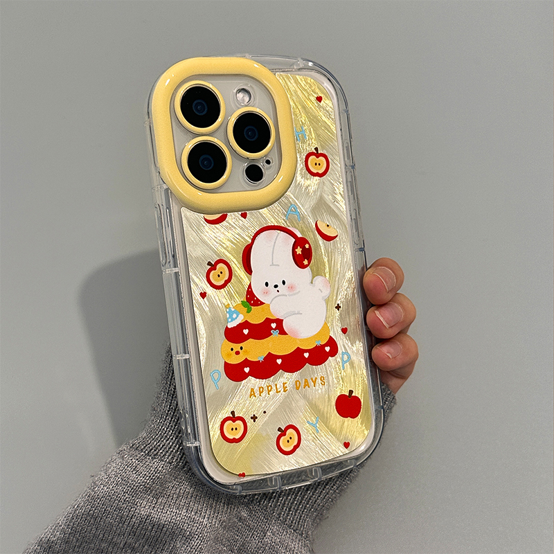 适用于vivox200手机壳y78pus奢华reno13简约k12全包防摔findx8狐尾软壳小米15女新款可爱卡通时尚保护套高