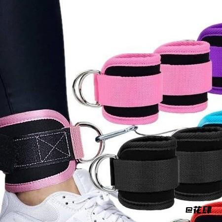 腿部力量训练哑铃负重助力脚扣脚踝负重绑带跆拳道运动护具带脚环