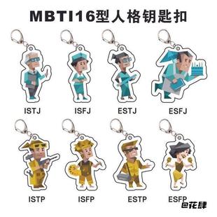 16型人格包包书包挂件16型人格mbti钥匙扣infp