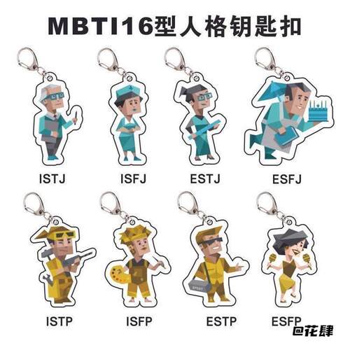 16型人格包包书包挂件16型人格mbti钥匙扣infp
