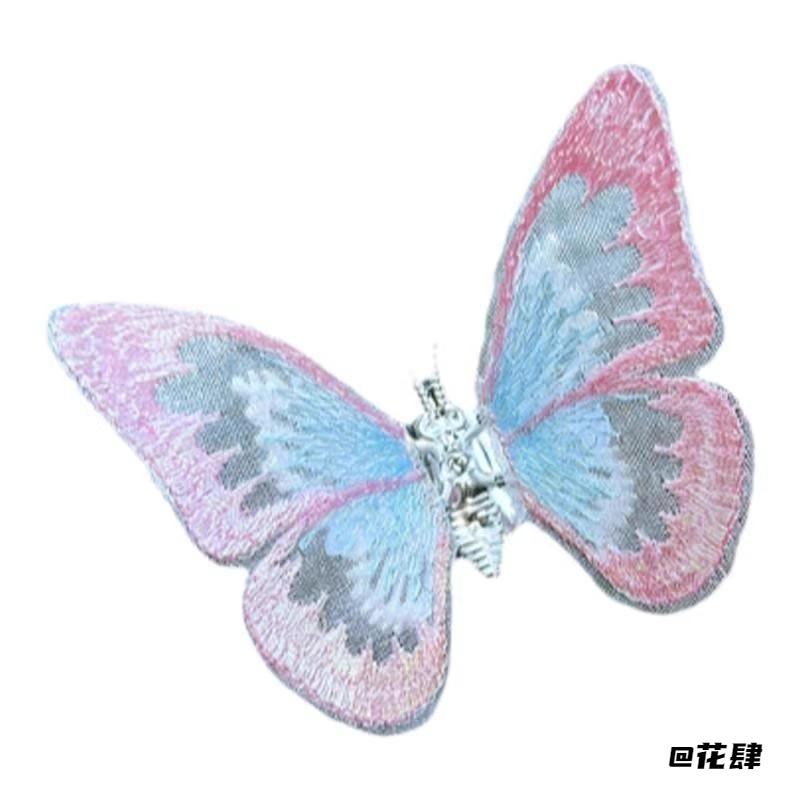 车载治愈车内摆件清新中控台自行车装饰可爱3d立体会动蝴蝶汽车