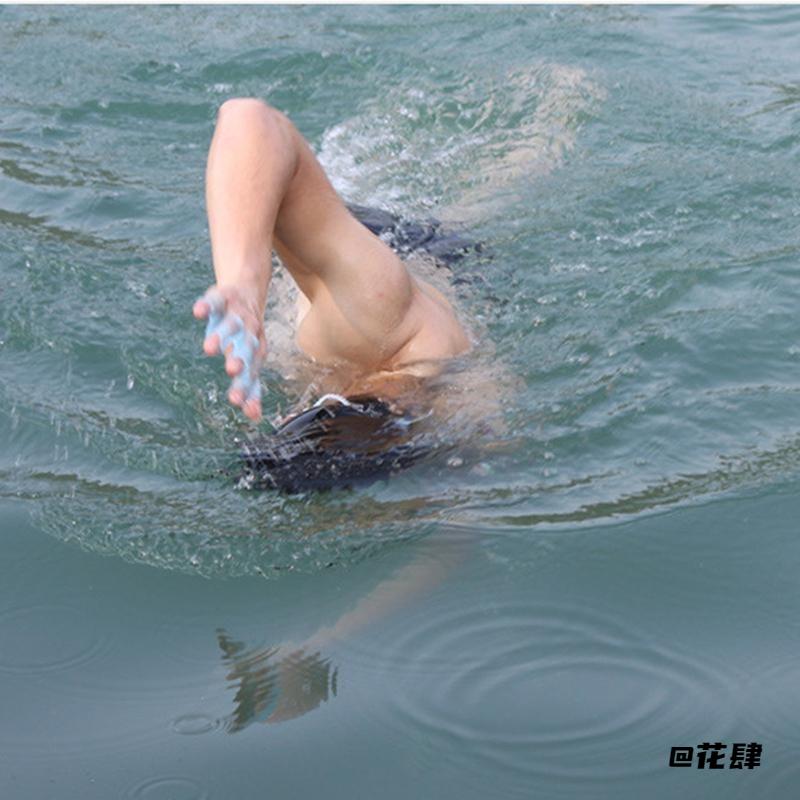 游泳装备户外半掌自由泳手蹼硅胶手璞少年划水掌游泳手套手噗浮潜