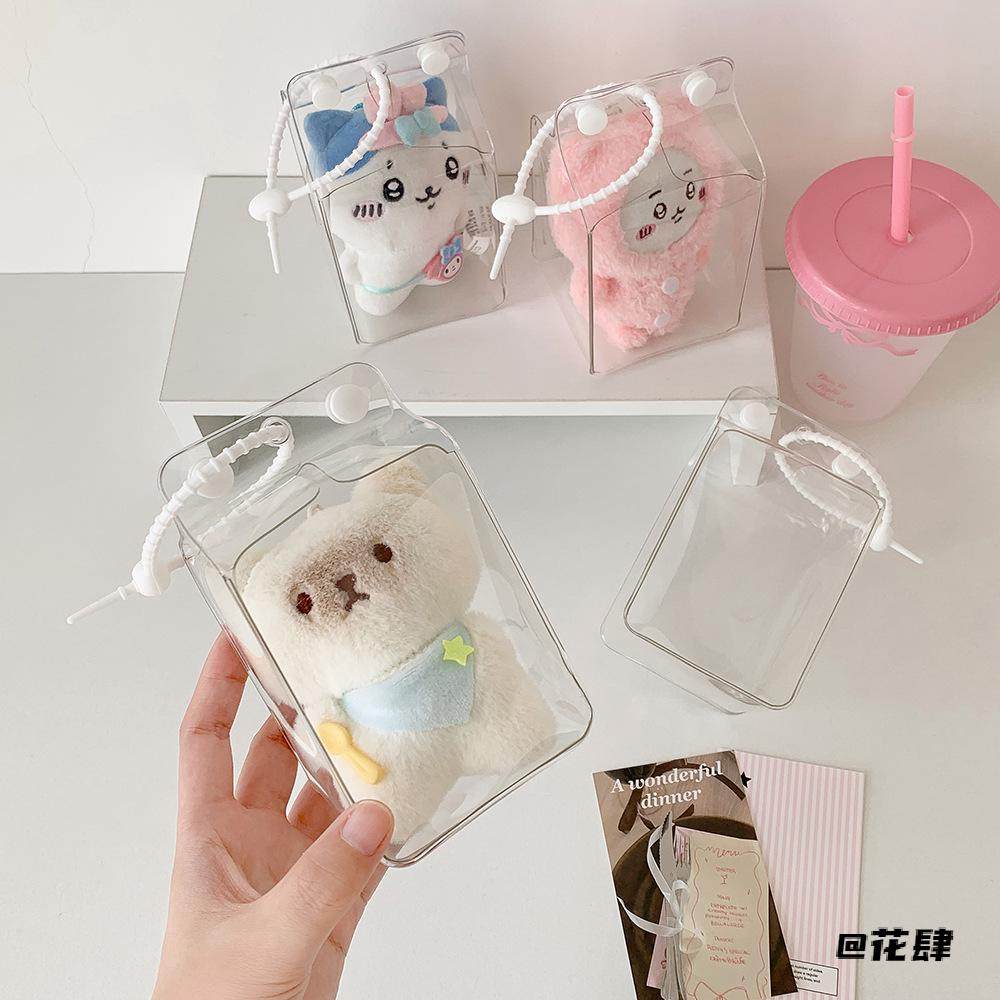 痛包星星人透明PVC牛奶盒透明PVC娃包防尘学生泡泡玛特简约,模玩/动漫/周边/娃圈三坑/桌游,棉花娃娃/毛绒玩具娃衣,淘宝优惠券,粉丝福利购,淘宝优惠卷