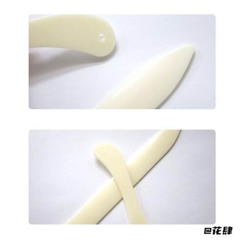 材料DIY仿牛骨质折纸刀封边皮革工具整形修边器压线多功能骨色