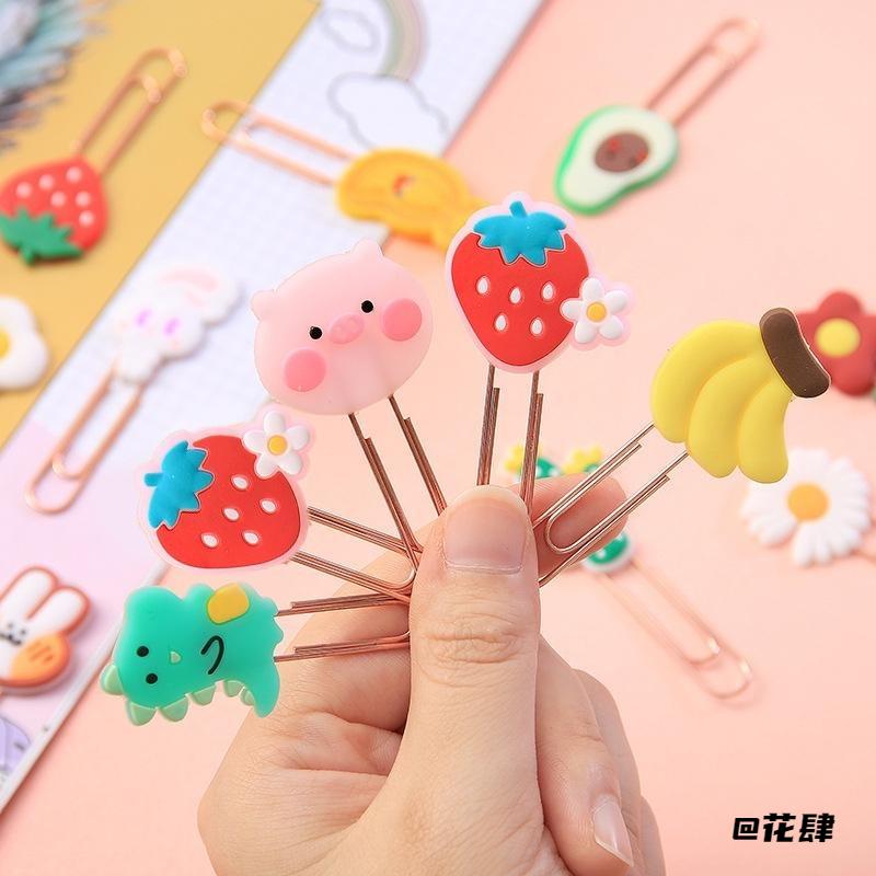 书签试卷整理办公用品回形针便签夹分页夹小别针U型书本别针款