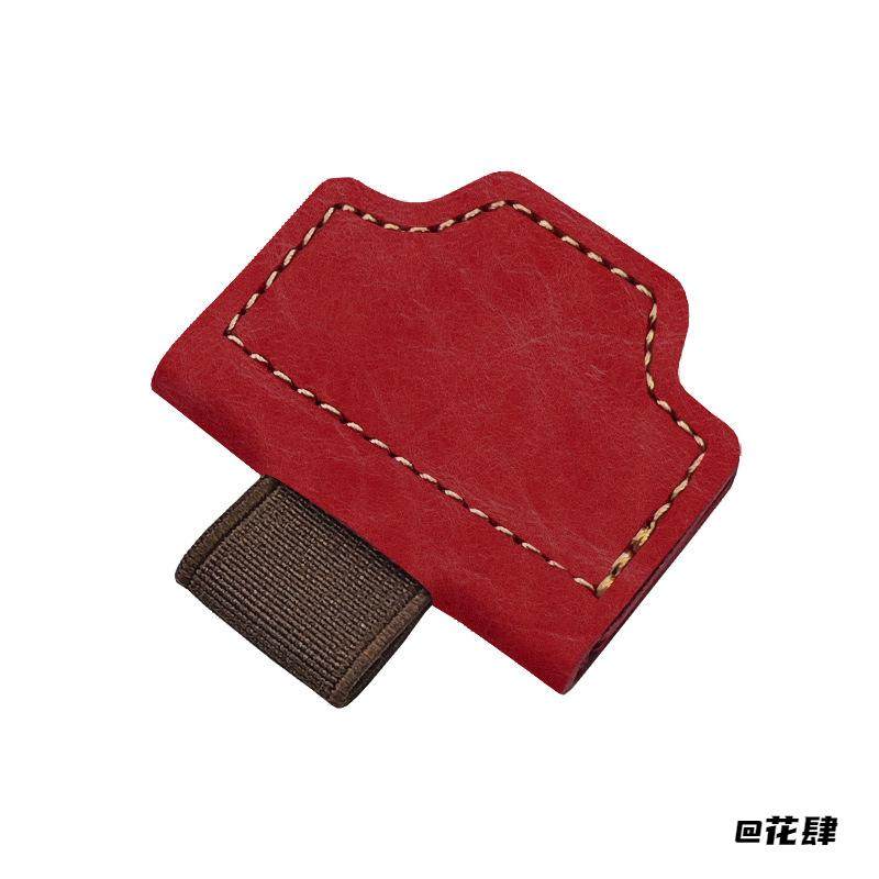 皮革笔夹皮革书签磁力夹阅读书签书签书签磁力夹PU皮多边形笔夹