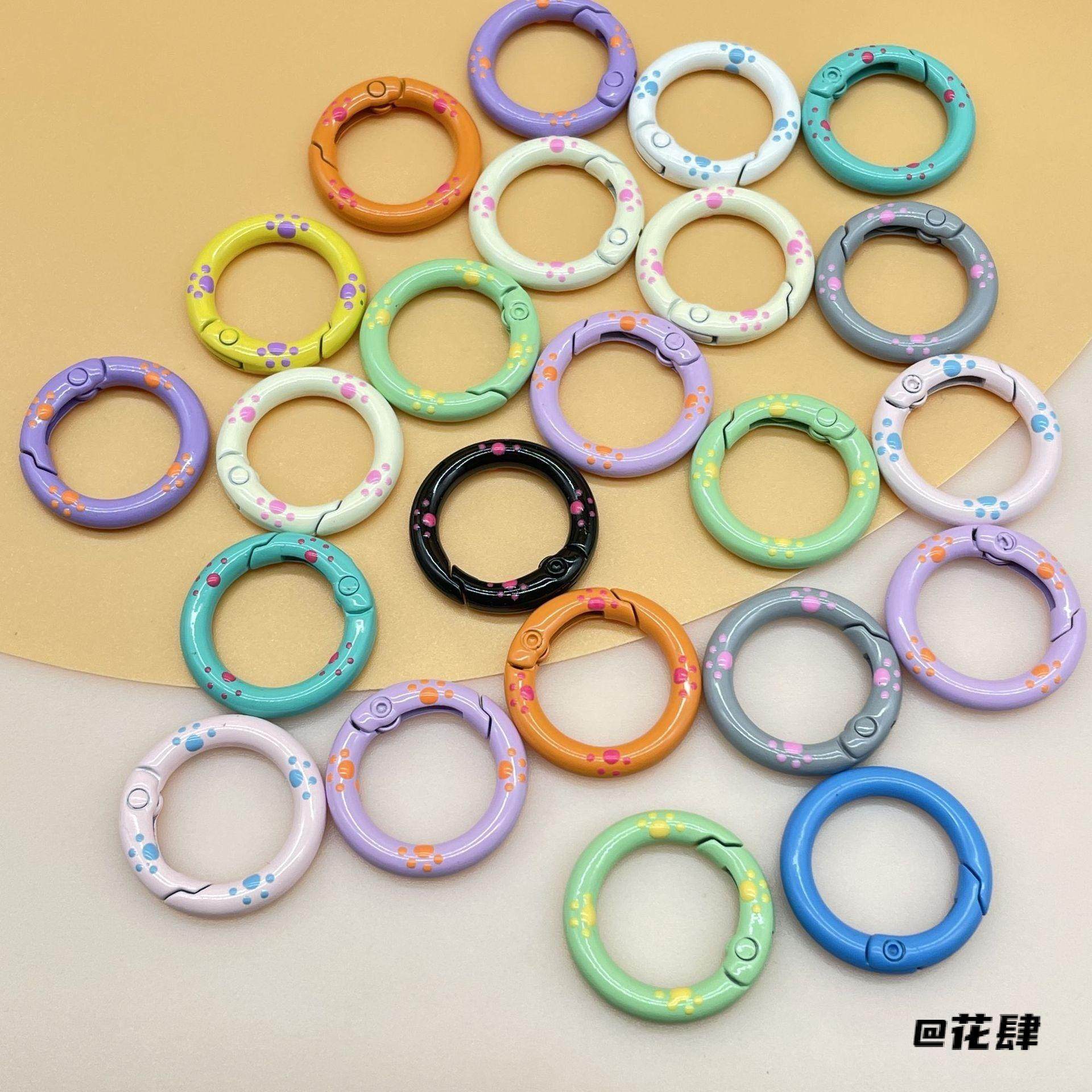 饰品弹簧扣挂扣糖果色多款式开口滴油小圆金属弹簧圈烤漆多功能,服饰配件/皮带/帽子/围巾,钥匙扣,淘宝优惠券,粉丝福利购,淘宝优惠卷