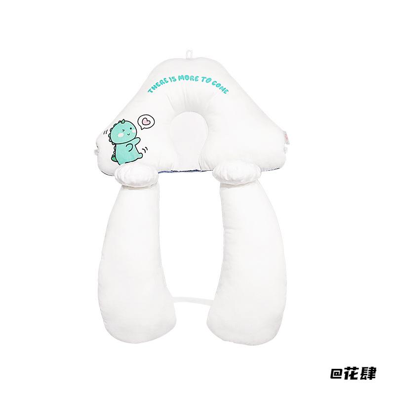 定型枕有抽绳四季枕头双面可用婴儿安抚定型枕豆豆绒豆豆绒安抚柱