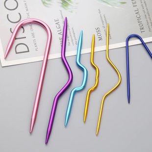 防解别针计数环线针用具扭花曲针工具针工具直针防脱毛衣弓形针