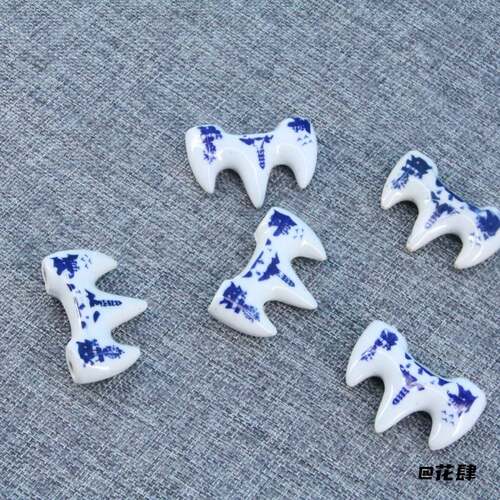 创意搁笔架笔托陶瓷毛笔笔山摆件专用笔架文房四宝书法