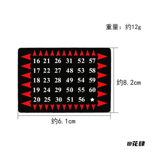 数字心灵感应卡片猜年龄数字卡片可算出任何人年龄心灵感应道具