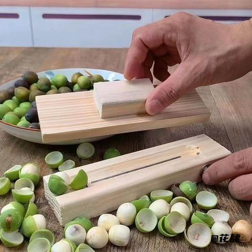 板栗去皮十字一字开口机工具剥莲子去皮器剥皮器木制扒栗子器快速