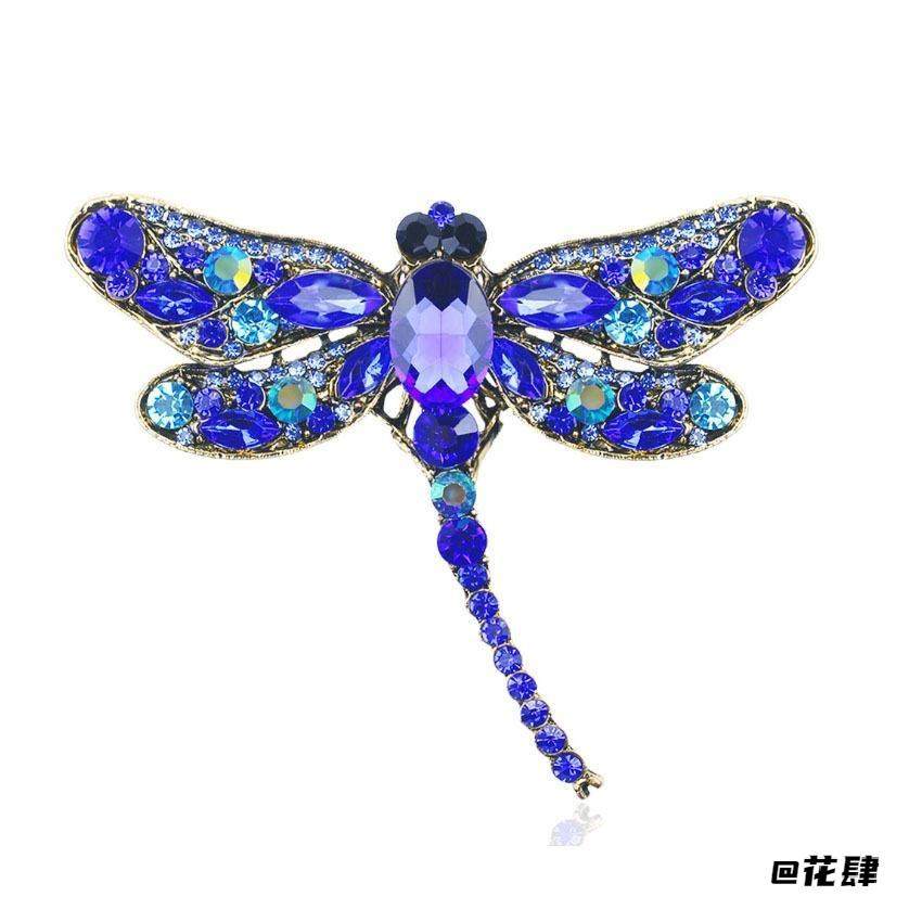 2025年小号水钻胸针复古时尚百搭蜻蜓礼服胸花大气别针个性,饰品/流行首饰/时尚饰品新,胸针,淘宝优惠券,粉丝福利购,淘宝优惠卷