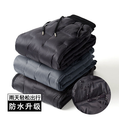 儿童轻薄羽绒棉裤男童冬季裤子新款中大童防水防风保暖裤一件过冬