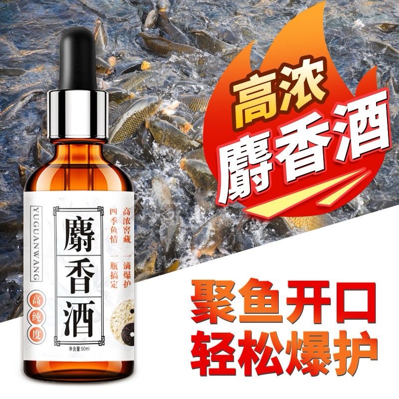 高浓度麝香液小药四季通用鲫鱼中野钓黑坑药酒饵料钓鱼专用鱼饵诱