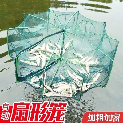 折叠虾笼地网渔网捕鱼笼