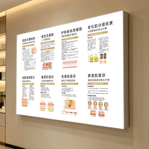 成品美容院医美LED发光灯箱定制