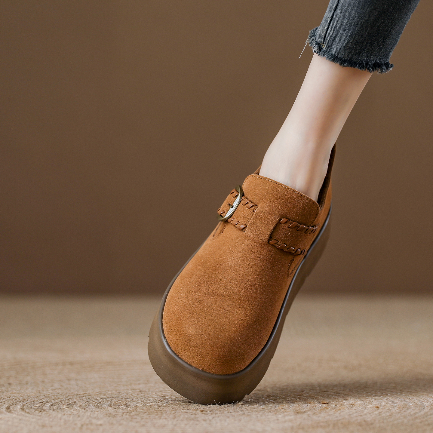 勃肯鞋女2025秋季新款乐福鞋