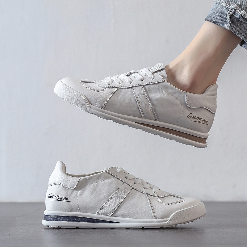 阿甘鞋女夏季薄款透气女鞋2025新款帆布真皮百搭爆款德训鞋小白鞋,女鞋,时尚休闲鞋,淘宝优惠券,粉丝福利购,淘宝优惠卷