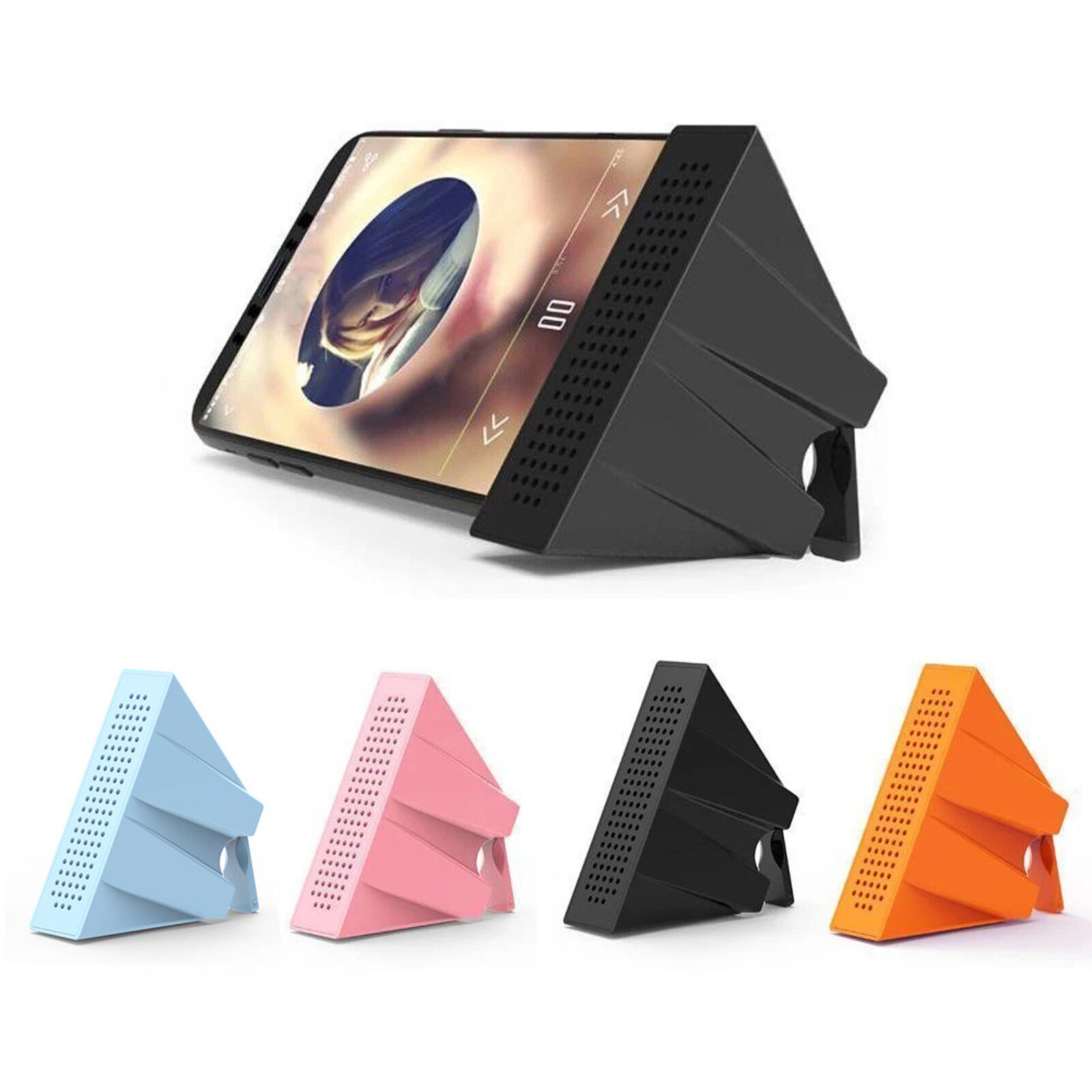 portable sound amplifier phone holder stand universal phone