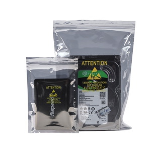 海学岚印刷防静电标示静电袋硬盘主板显卡包装袋自封口静电屏蔽袋