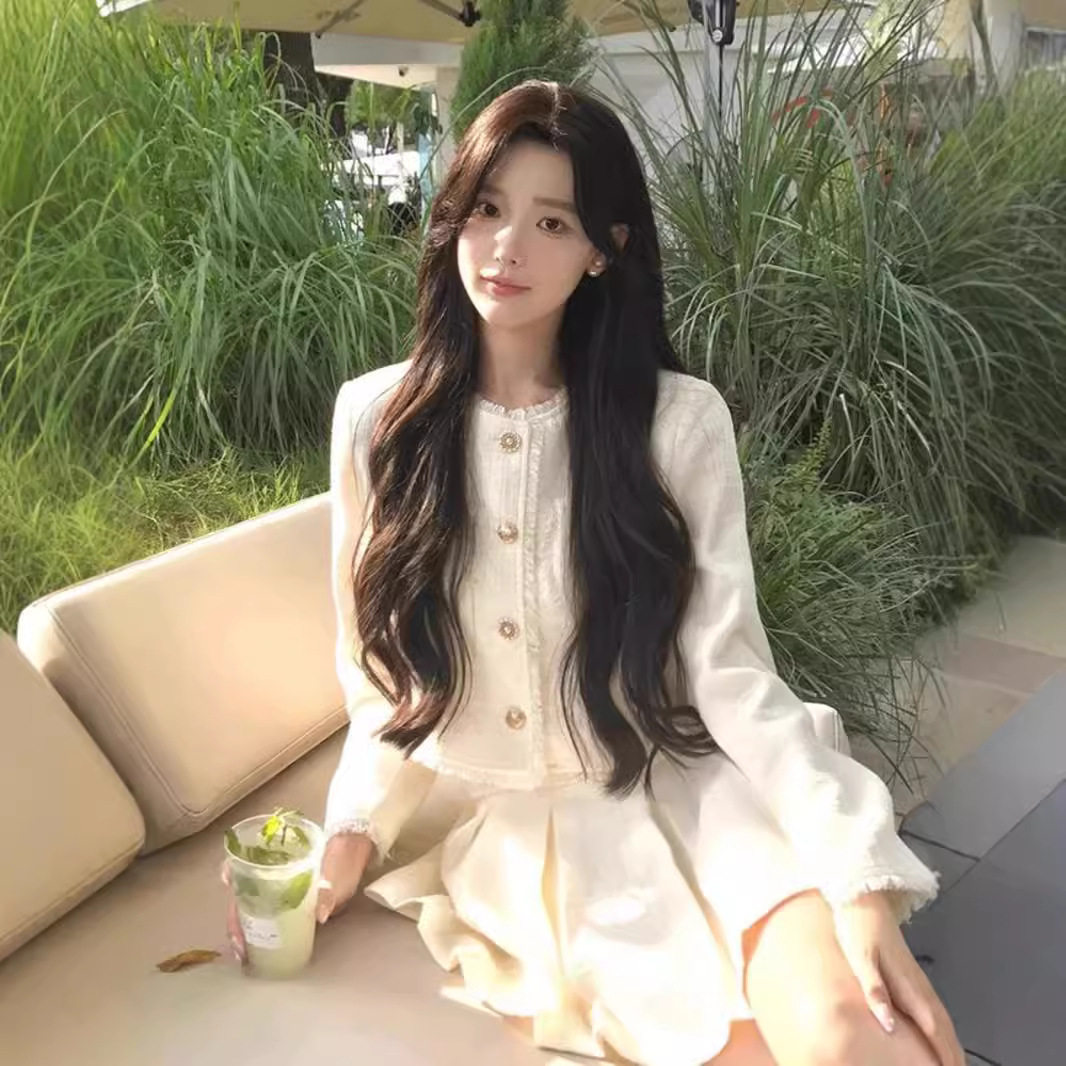 法式小香风外套裙子套装秋冬富家千金气质名媛小个子上衣两件套女