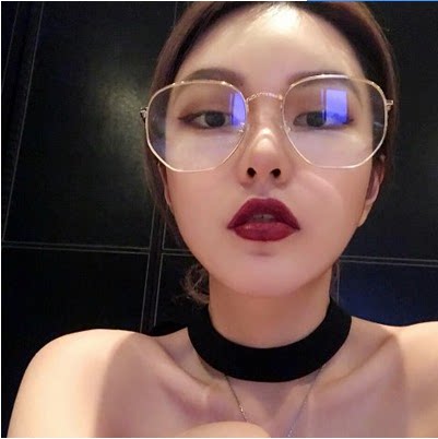 周扬青同款镜架韩版圆脸平光眼镜