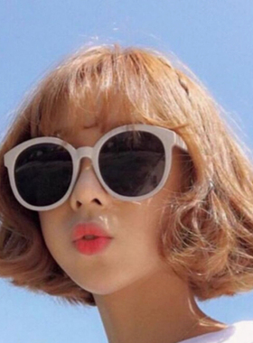 明星款炫彩大框圆形男复古眼镜