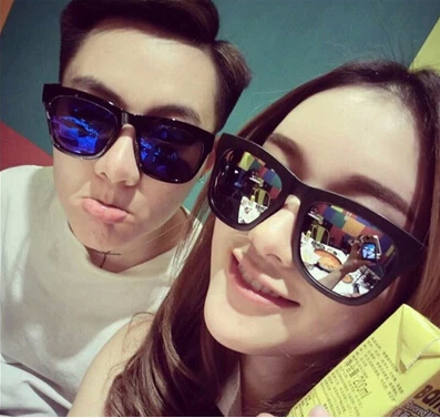 太阳镜墨镜男女潮新款反光明星款潮人蛤蟆镜复古大框圆脸太阳眼镜